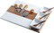 Makerflo Charcuterie Cheese Board Set 16.25" x 12" Acacia Wood Marble Design 3 Bowls, 3 Spoons, 4 Utensils for Craft & DIY Personalization - Laser Engraving, Epoxy, UV DTF, Vinyl Individually Wrapped
